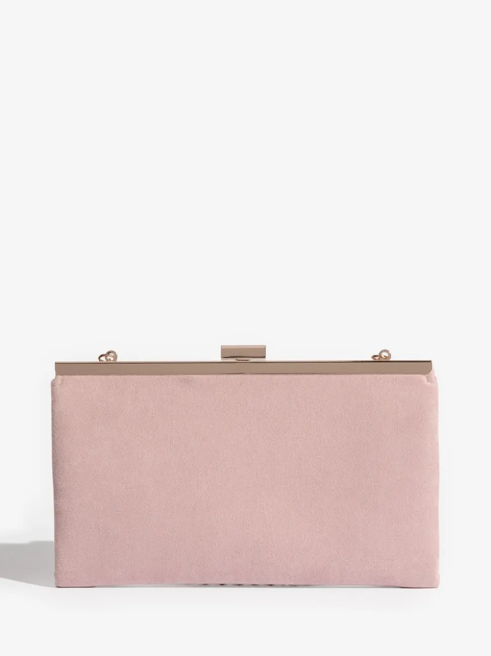Friends Like These Blush Pink Suedette Occasion Clutch Bag