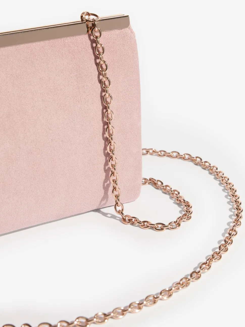 Friends Like These Blush Pink Suedette Occasion Clutch Bag