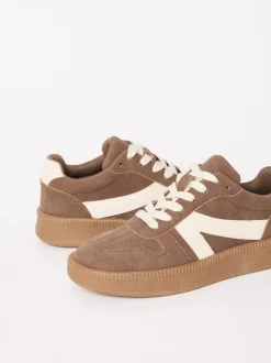 Friends Like These Brown Standard Fit Lace Up Retro Gumsole Sports Trainers