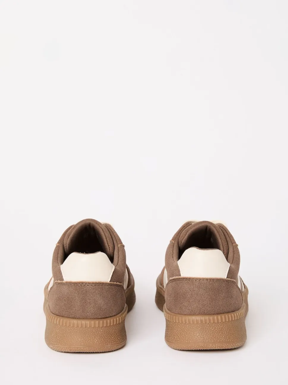 Friends Like These Brown Wide Fit Lace Up Retro Gumsole Sports Trainers