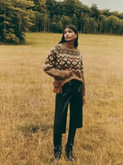 Friends Like These Brown Fairisle Jumper