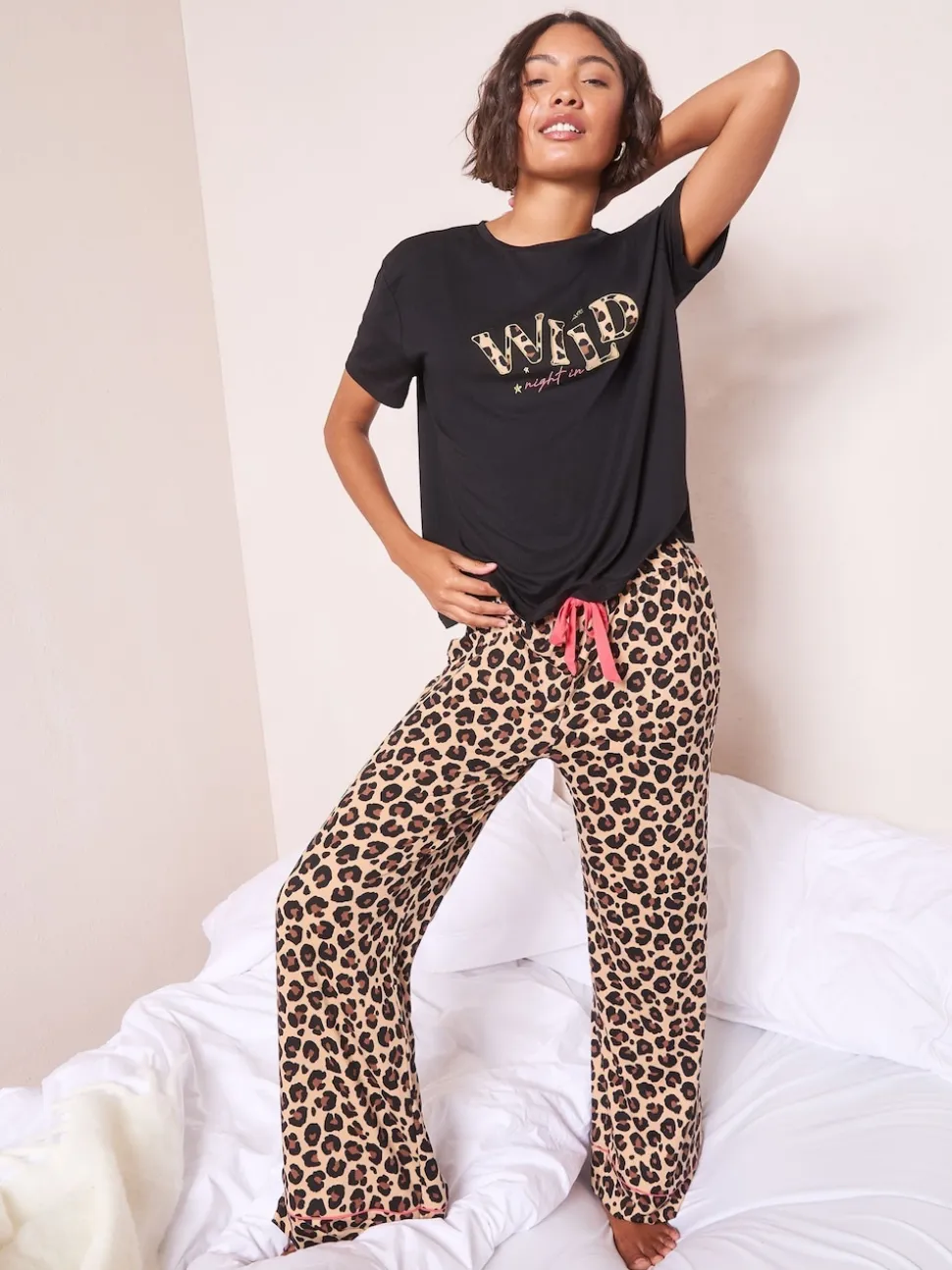 Friends Like These Brown Wild Night In Pyjamas Set