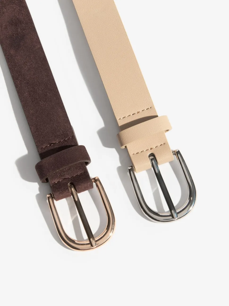Friends Like These Choc and Cream Studded Belts 2 Pack