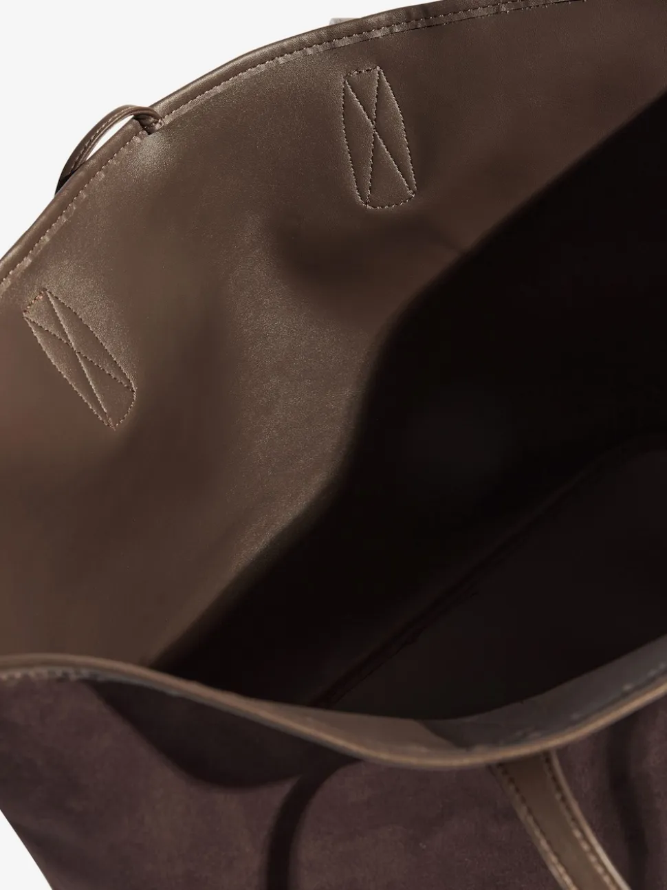 Friends Like These Chocolate Brown Faux Suede Soft Tote Bag