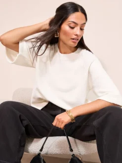 Friends Like These Cream Knitted Top