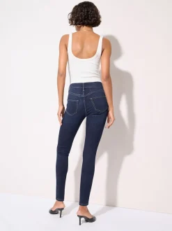 Friends Like These Dark Blue High Waisted Jeggings