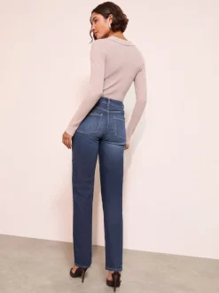 Friends Like These Dark Blue Straight Leg Jeans