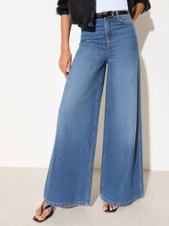 Friends Like These Dark Wash Wide Leg Palazzo Denim Jeans