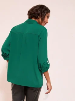 Friends Like These Green Tab Sleeve Utility Pocket Shirt