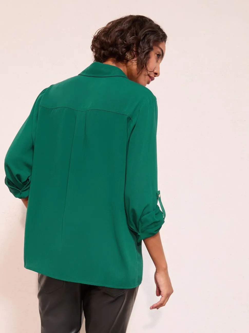 Friends Like These Green Tab Sleeve Utility Pocket Shirt