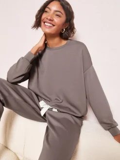 Friends Like These Grey Premium Contrast Long Sleeve Pyjama Top