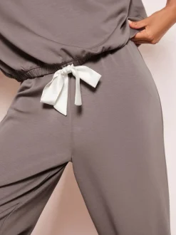Friends Like These Grey Premium Contrast Long Sleeve Pyjama Top