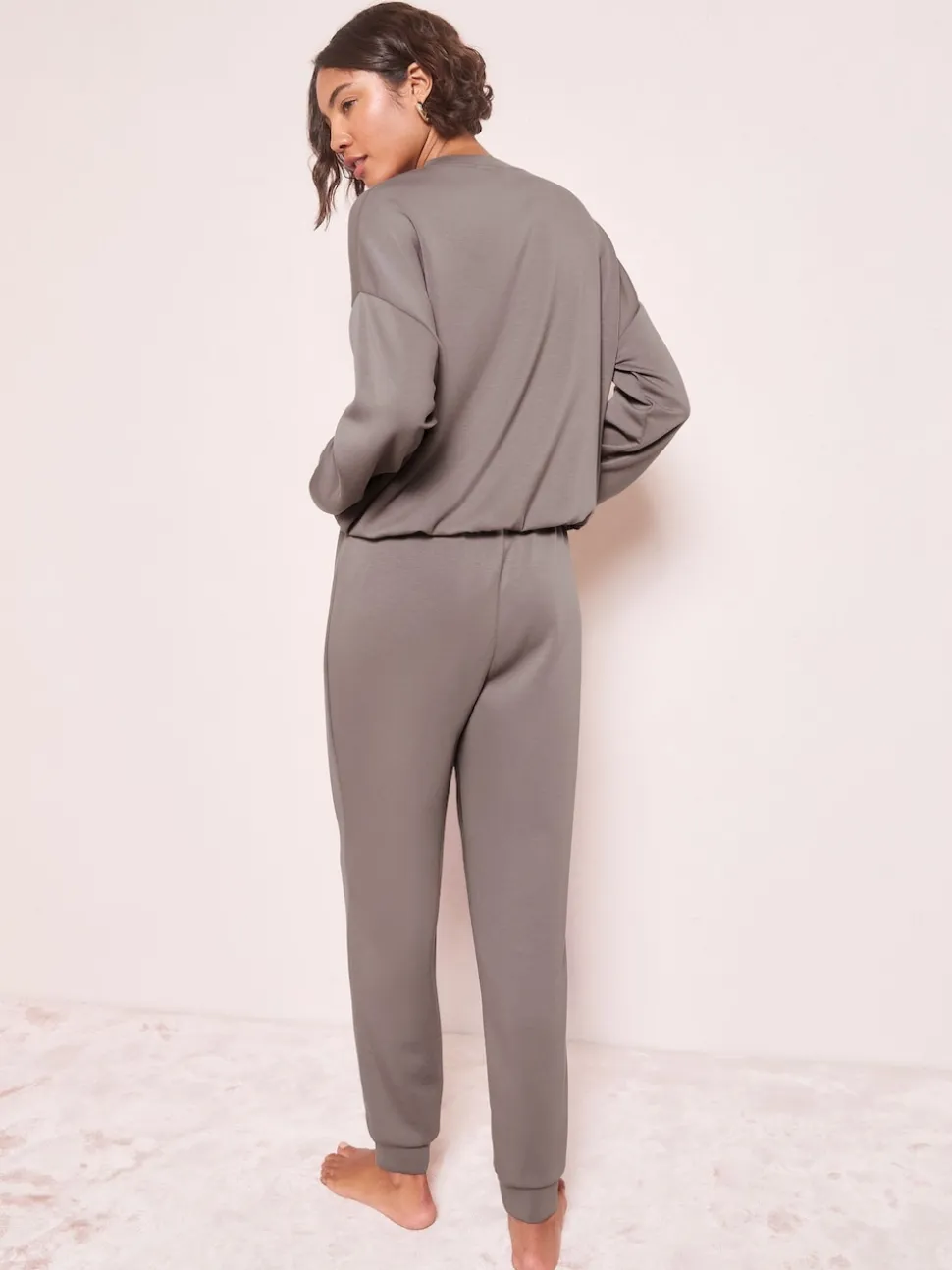 Friends Like These Grey Premium Contrast Long Sleeve Pyjama Top