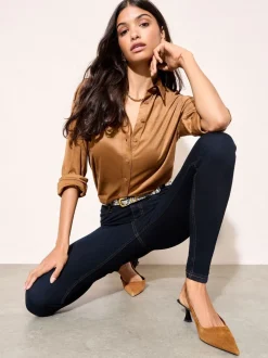 Friends Like These Inky Blue High Waisted Jeggings