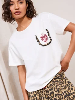 Friends Like These Leopard Valentines Amour Short Sleeve Pyjamas