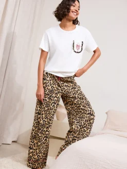 Friends Like These Leopard Valentines Amour Short Sleeve Pyjamas