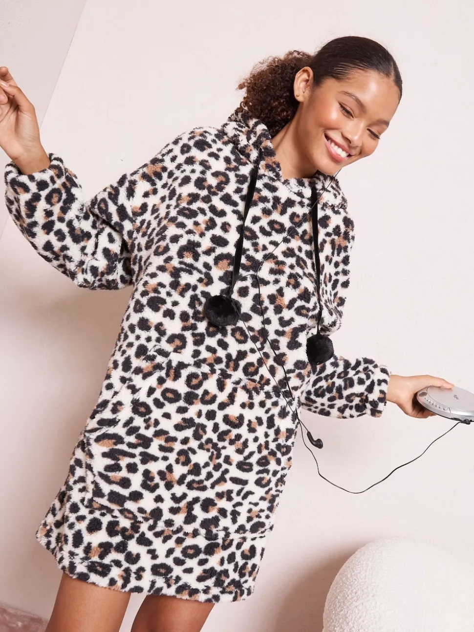 Friends Like These Leopard Print Christmas Snoodie