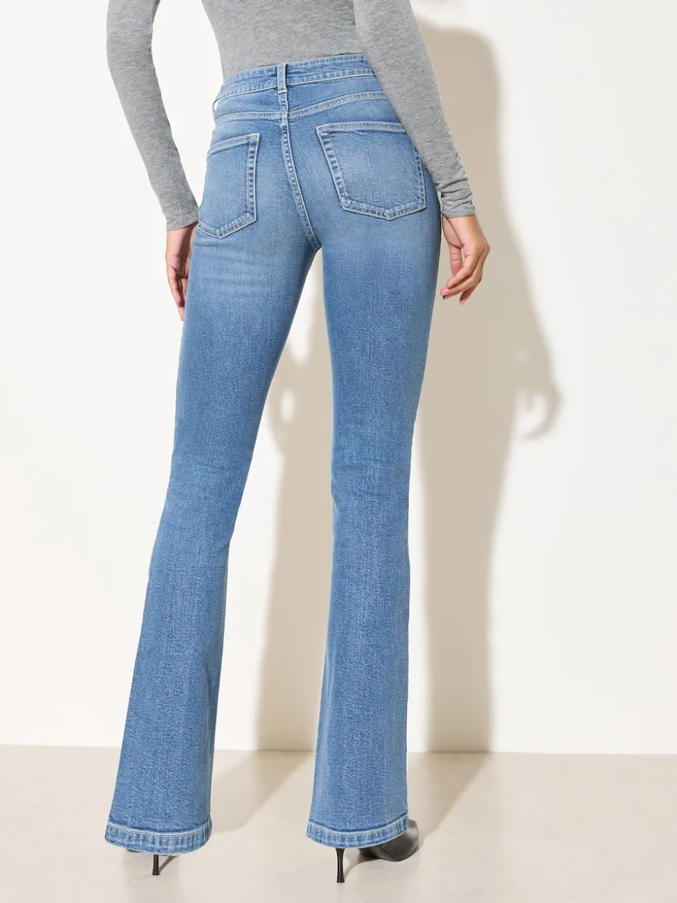 Friends Like These Mid Wash Petite Bootcut Denim Jeans