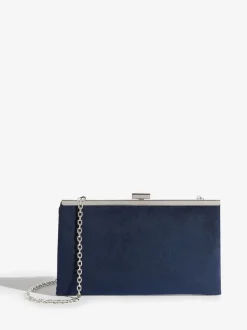 Friends Like These Navy Suedette Occasion Clutch Bag