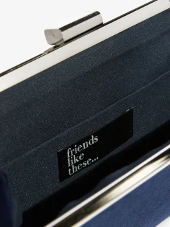 Friends Like These Navy Suedette Occasion Clutch Bag