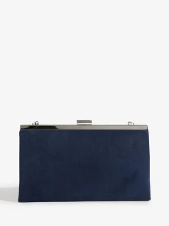 Friends Like These Navy Suedette Occasion Clutch Bag