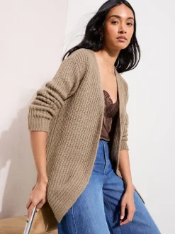 Friends Like These Neutral Chunky Longline Cardigan