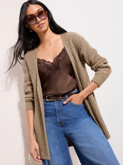 Friends Like These Neutral Chunky Longline Cardigan