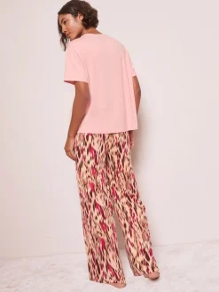 Friends Like These Pink Animal Short Sleeve Pyjamas