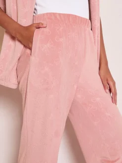 Friends Like These Pink Bow Embossed Pyjama Bottoms