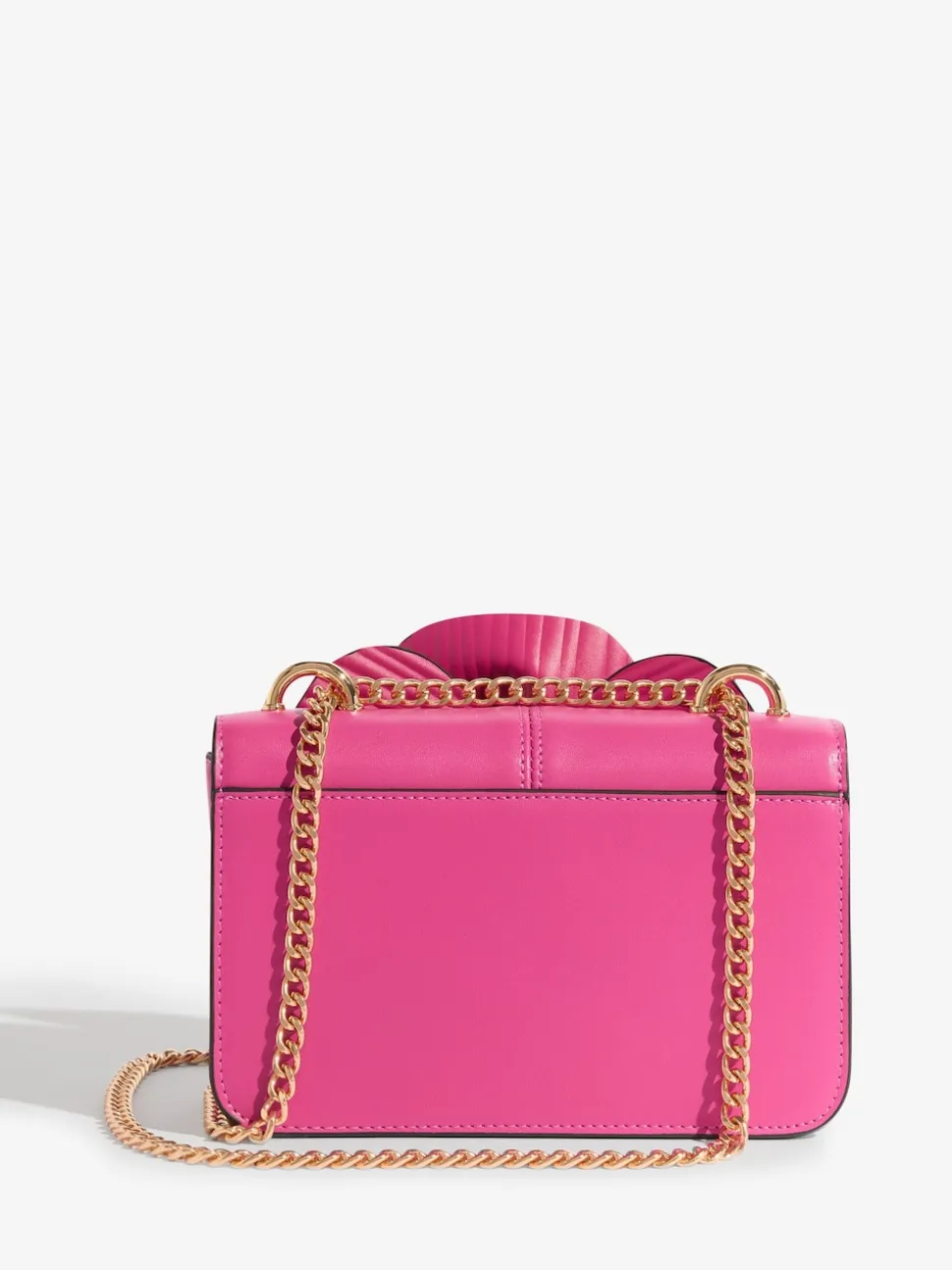 Friends Like These Pink 3D Floral Chain Shoulder Bag