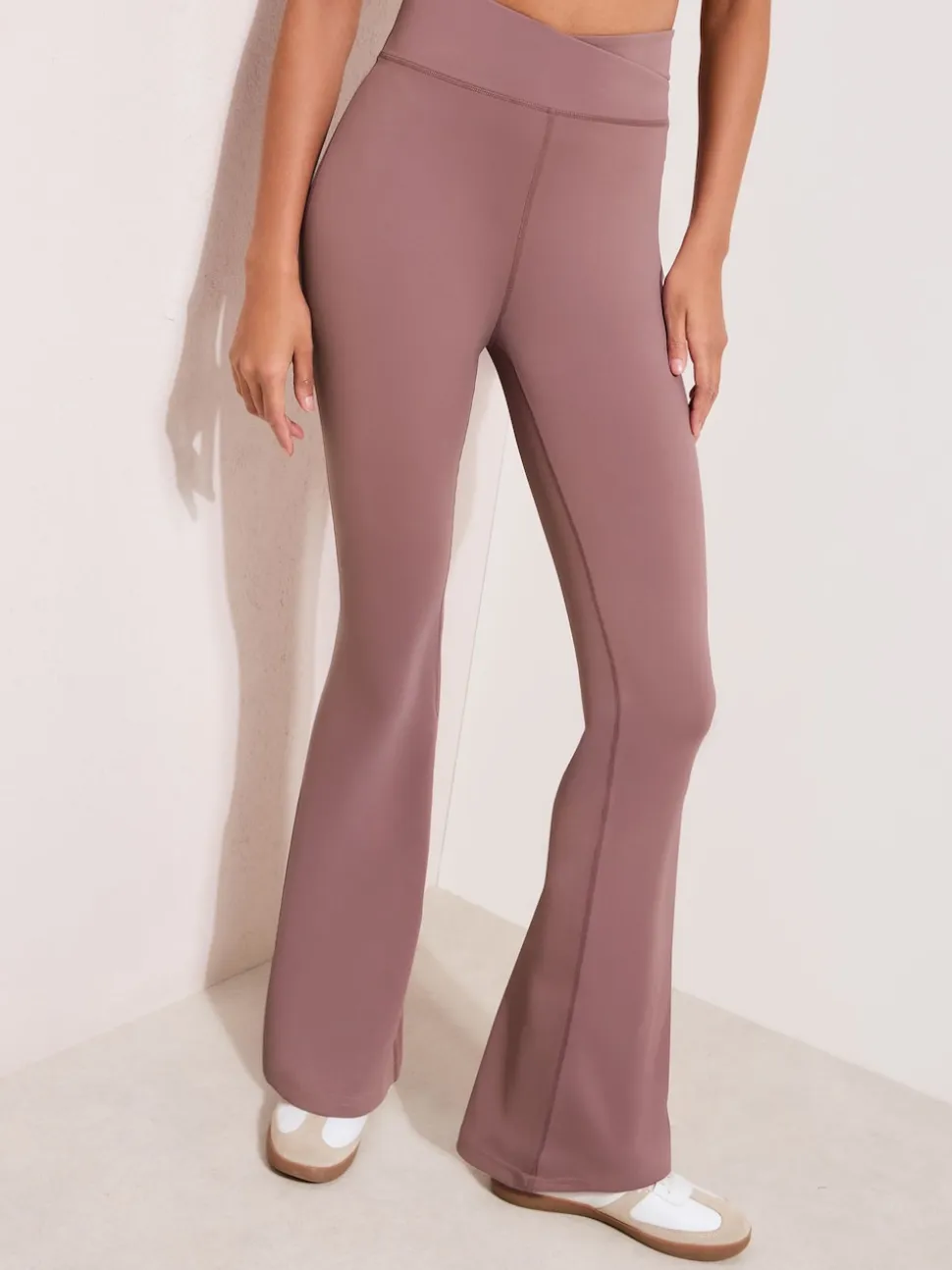 Friends Like These Pink Studio Yoga Flare Leggings