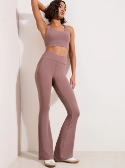 Friends Like These Pink Studio Yoga Flare Leggings