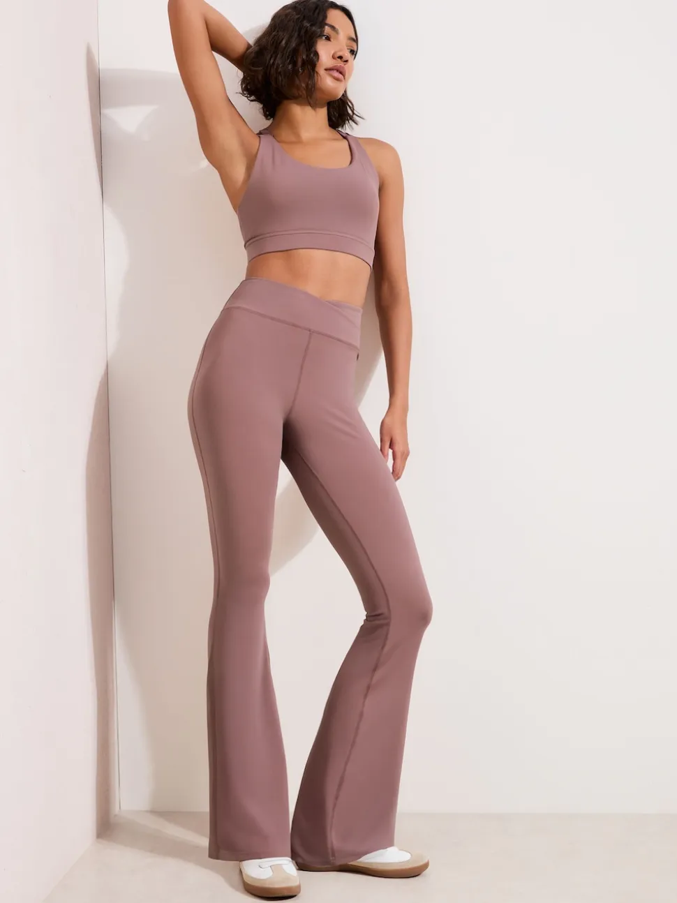 Friends Like These Pink Studio Yoga Flare Leggings