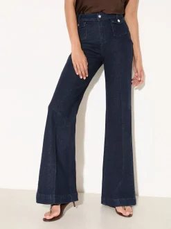 Friends Like These Rinse Wash Pocket Tailored Wide Leg Jeans