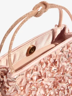 Friends Like These Rose Gold Sequin Top Handle Bag