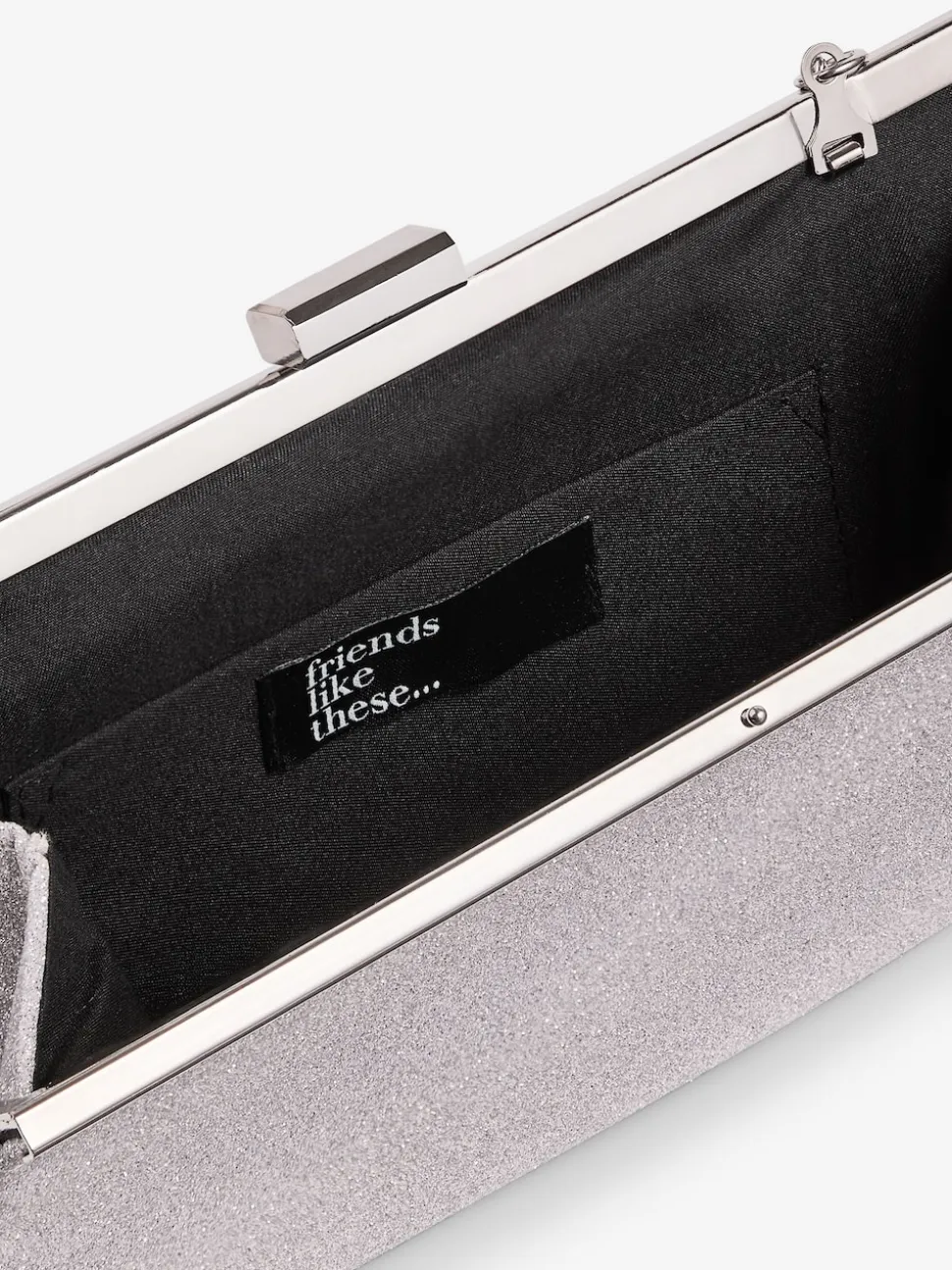 Friends Like These Silver Occasion Clutch Bag