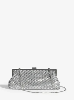 Friends Like These Silver Chain Mail Clutch