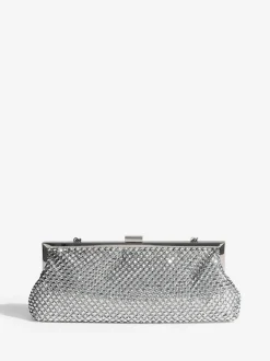 Friends Like These Silver Chain Mail Clutch