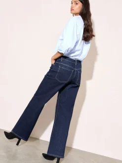 Friends Like These X Lucy Mecklenburgh Rinse Blue Everyday Wide Leg Jeans