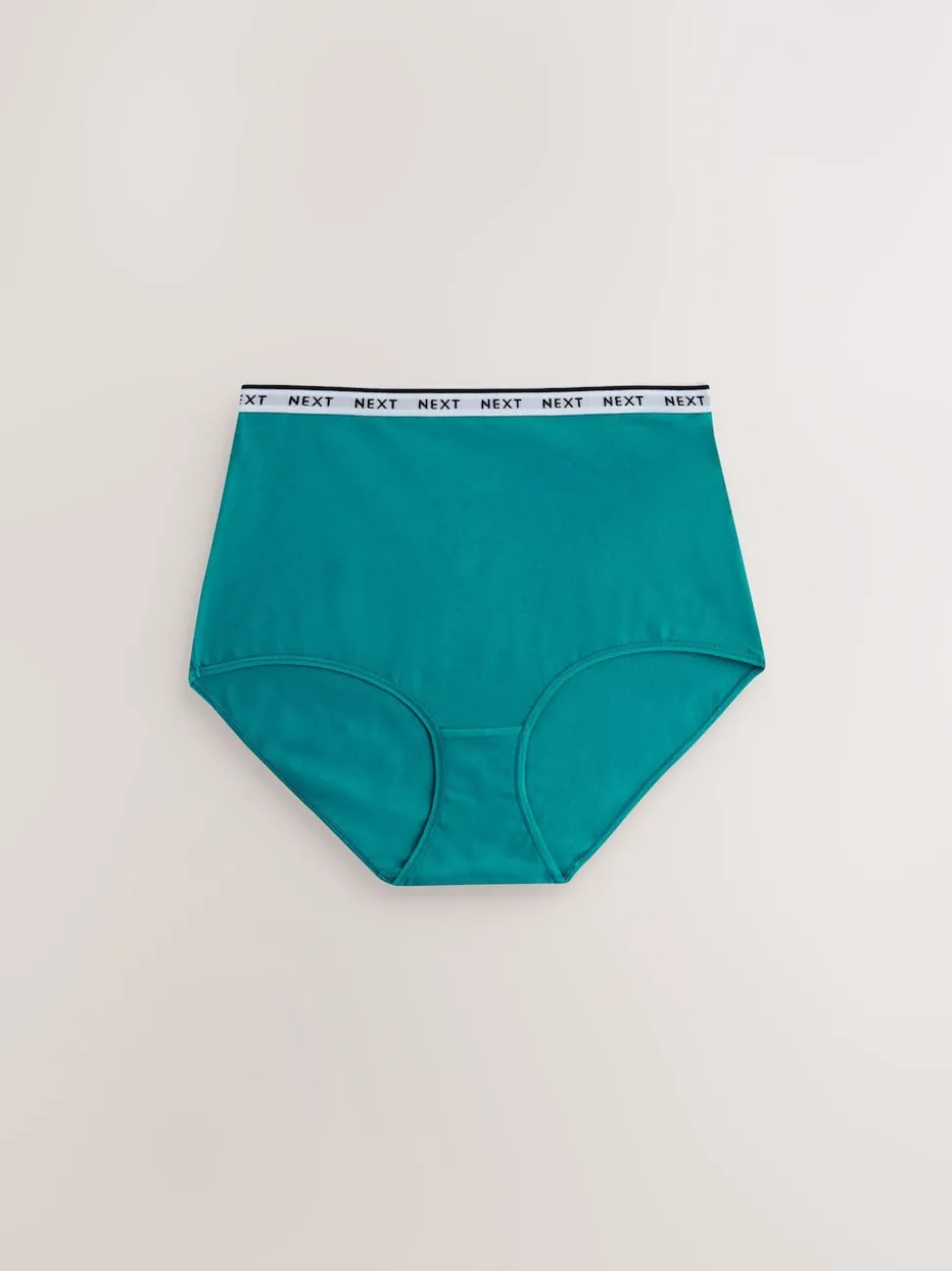 Gingham Print Full Brief Cotton Logo Knickers 7 Pack