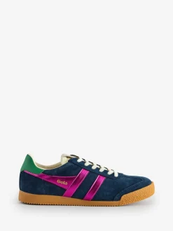 Gola Navy Fuschia Emerald Womens Elan Glitz Trainers