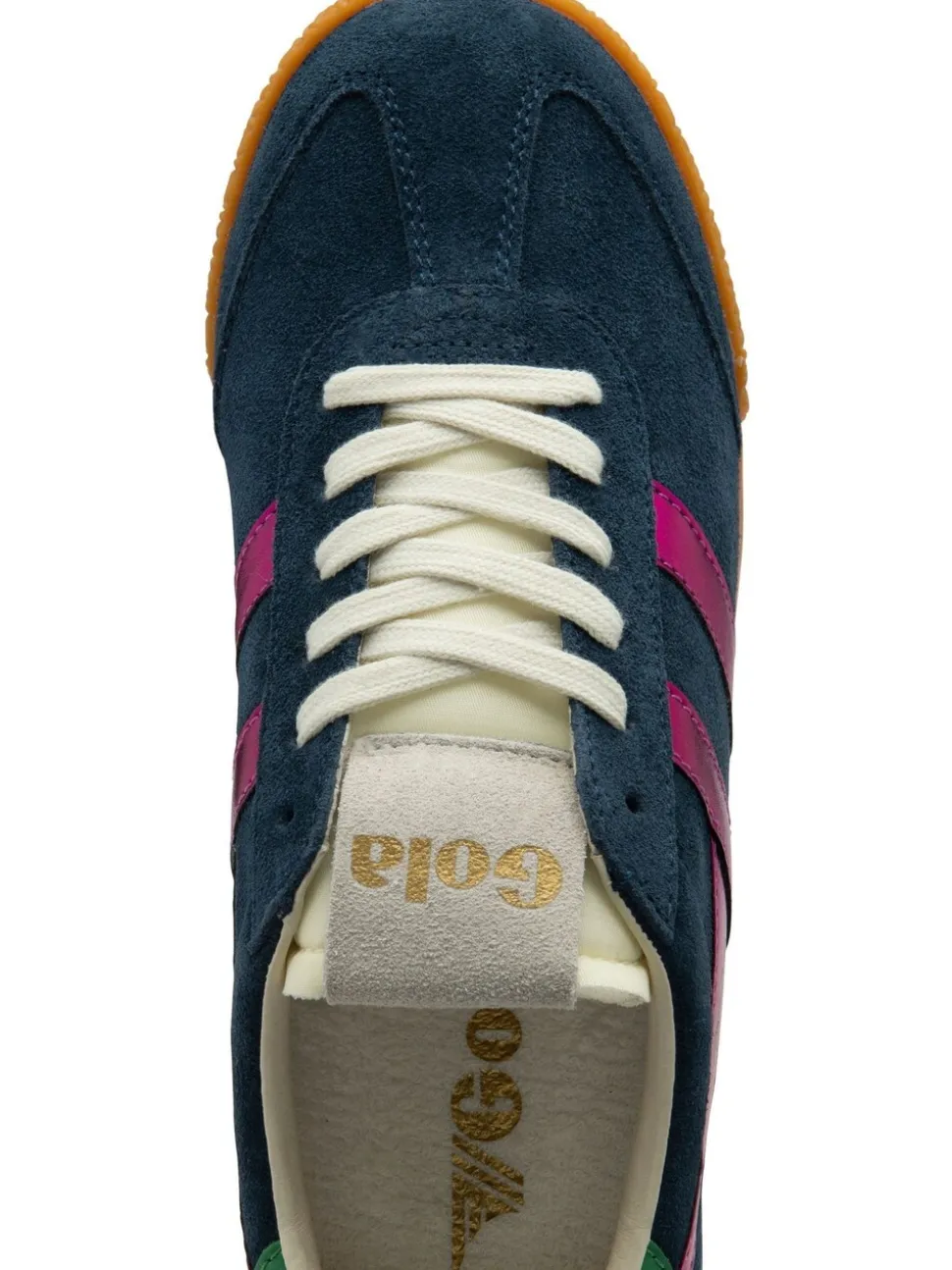 Gola Navy Fuschia Emerald Womens Elan Glitz Trainers