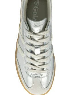 Gola Silver Off White Gum Womens Viper Trainers
