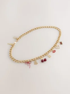 Gold Charm Chain Belt