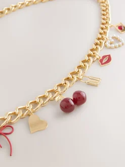 Gold Charm Chain Belt