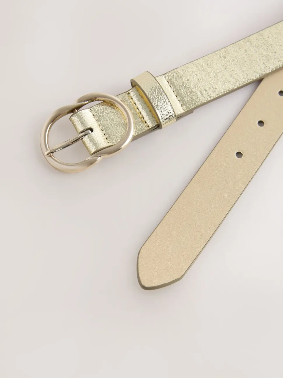Gold Crackle Regular PU Belt