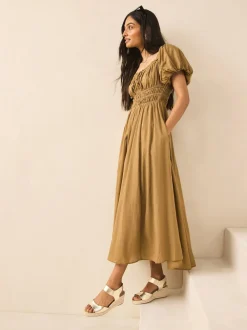 Gold Standard Fit Round Toe Elastic Strap Detail Wedges