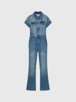 Good American Denim Bootcut Jumpsuit