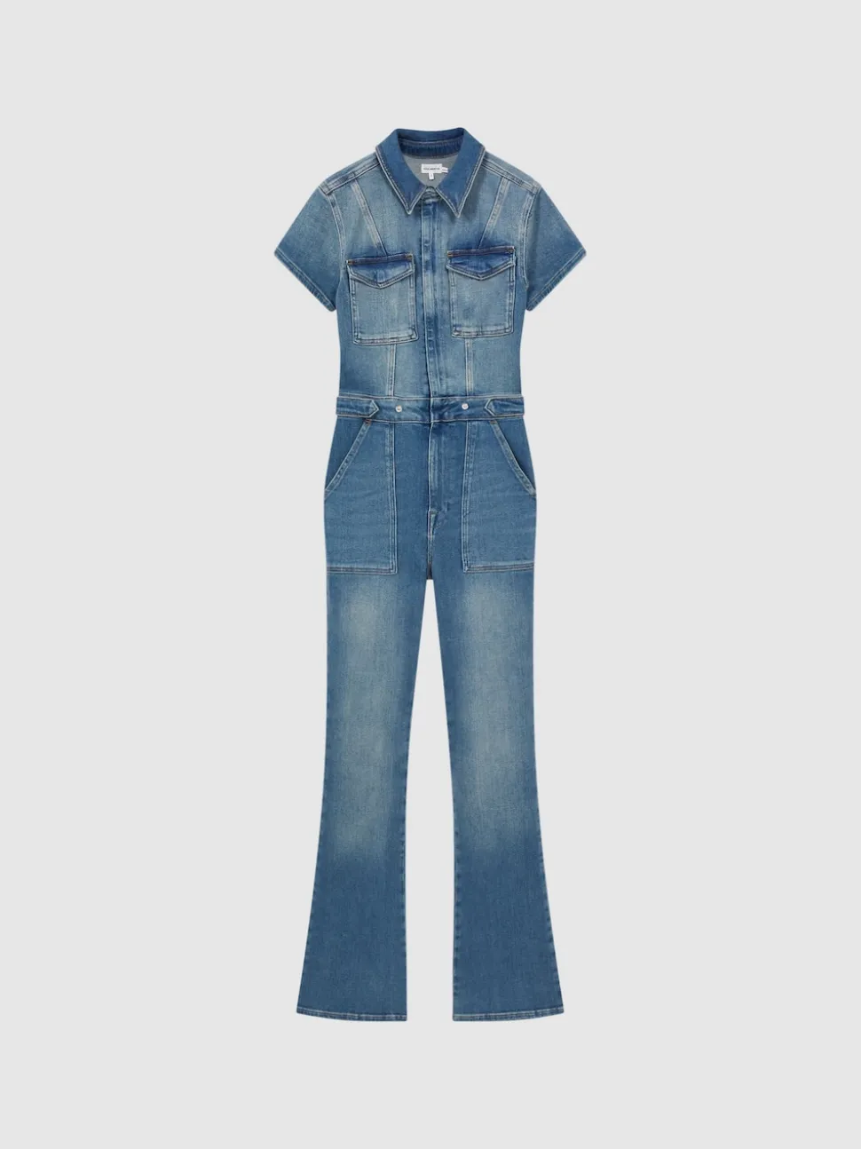 Good American Denim Bootcut Jumpsuit