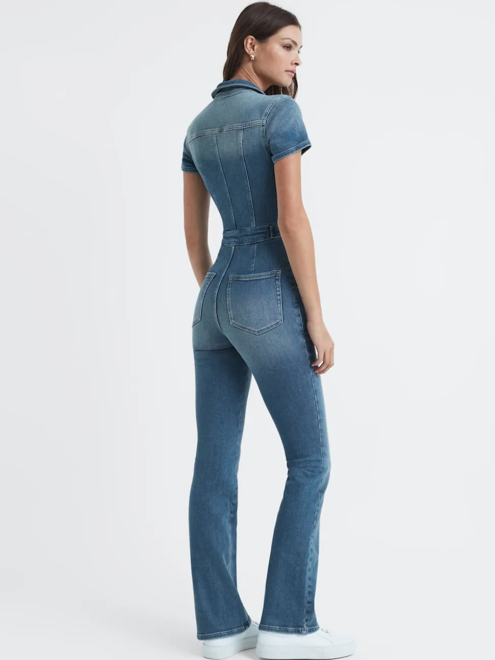 Good American Denim Bootcut Jumpsuit
